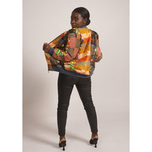 Load image into Gallery viewer, Black and Brown African Print Jacket
