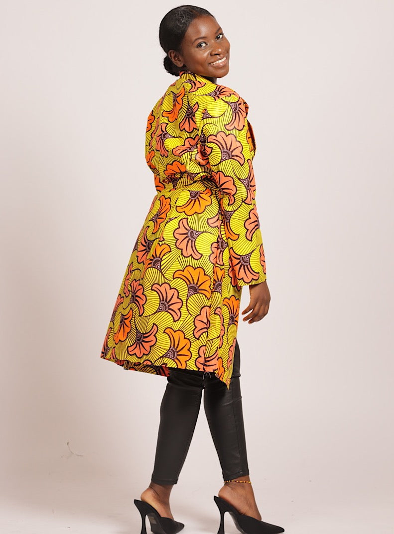 Yellow and Orange African Print