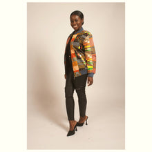 Load image into Gallery viewer, Black and Brown African Print Jacket
